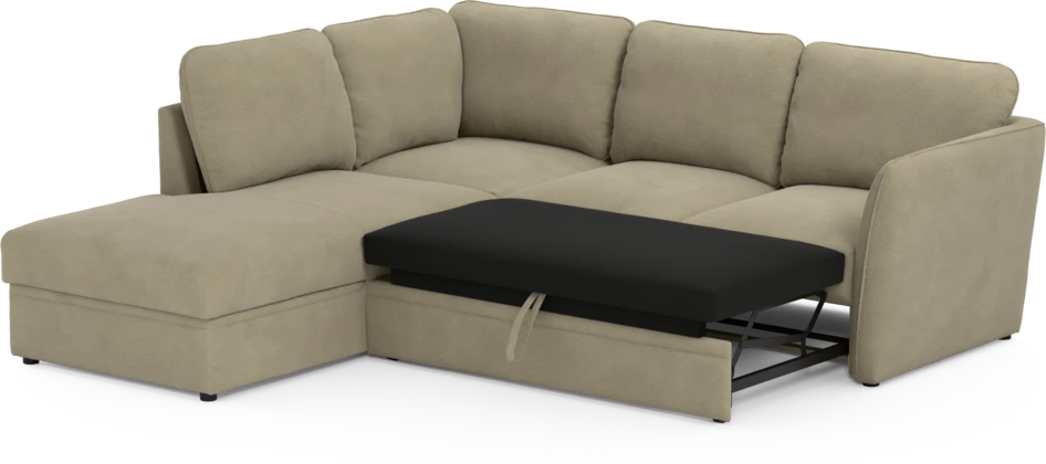 Öland - Bäddsoffa med divan vänster - Beige
