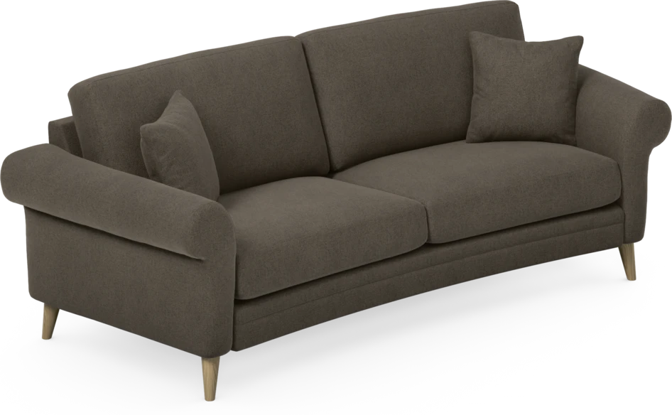 Eden - 2,5-sits soffa svängd - Brun