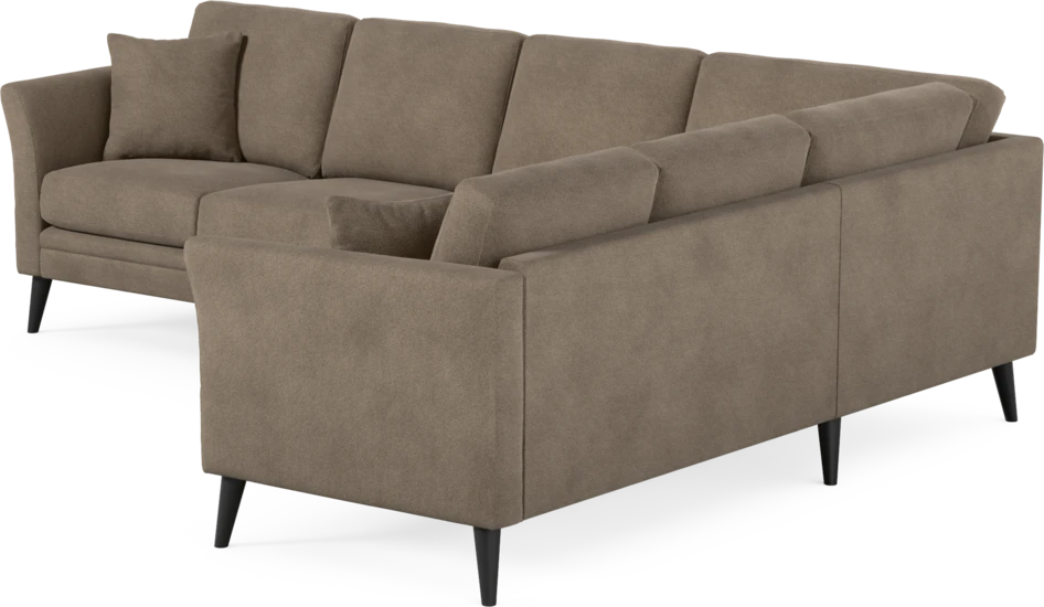 Eden - Hörnsoffa, 3+2-sits - Brun
