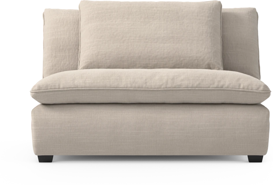 Bellora - 2-sits utan armstöd - Beige