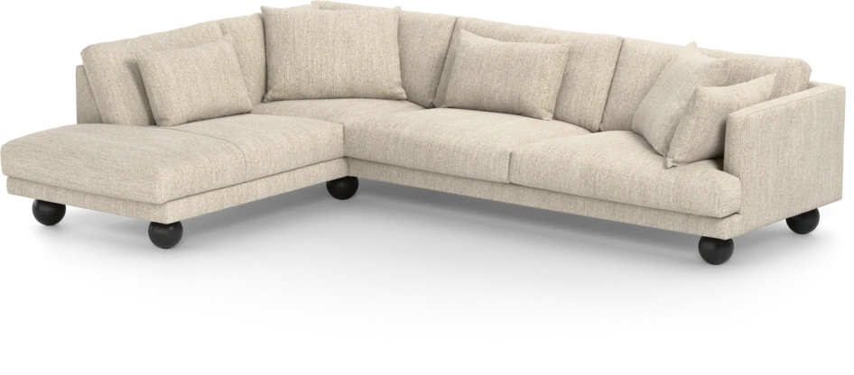 Harper - 3-sits soffa med divan vänster - Beige