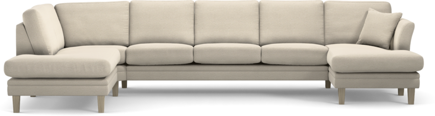 Eden - 3-sits soffa med divan vänster och schäslong höger - Beige