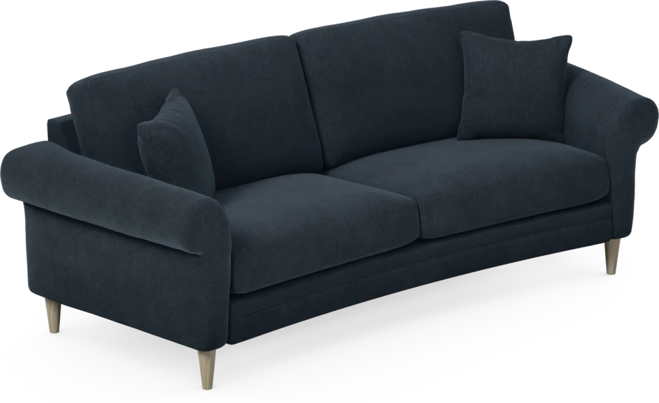 Eden - 2,5-sits soffa svängd - Blå