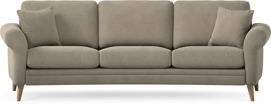 Eden - 3-sits soffa svängd - Beige