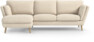 Madison Lux - 2-sits soffa med schäslong vänster - Beige