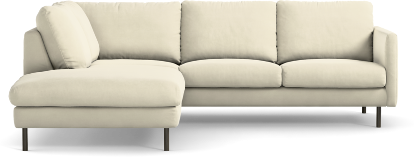 Madison Lux - 2-sits soffa med divan vänster - Vit