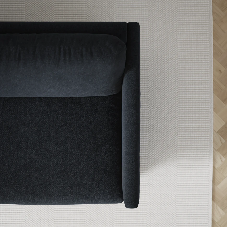 Madison Lux - 2-sits soffa med divan vänster och schäslong höger - Blå