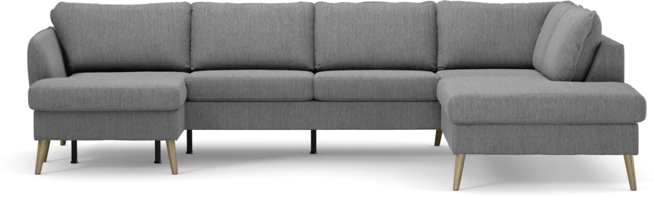 County - 3-sits soffa med schäslong vänster och divan höger - Grå