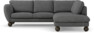 Madison - 2-sits soffa med divan höger - Vit