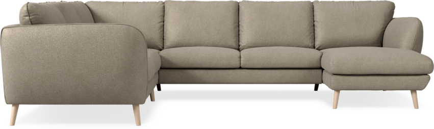 Madison Lux - Hörnsoffa med schäslong höger - Beige
