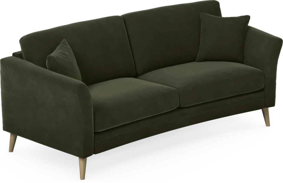Eden - 2,5-sits soffa svängd - Grön