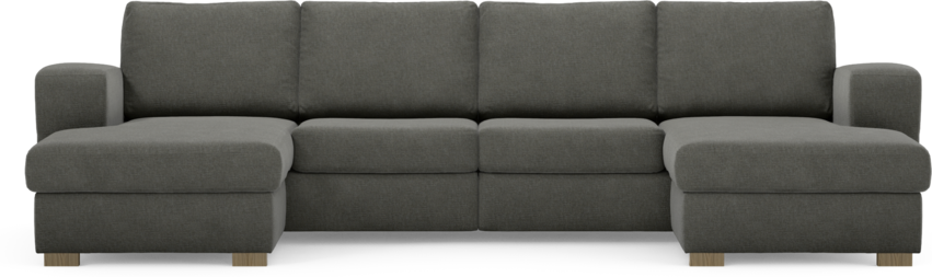 Friday - 2-sits soffa med två schäslonger - Grå