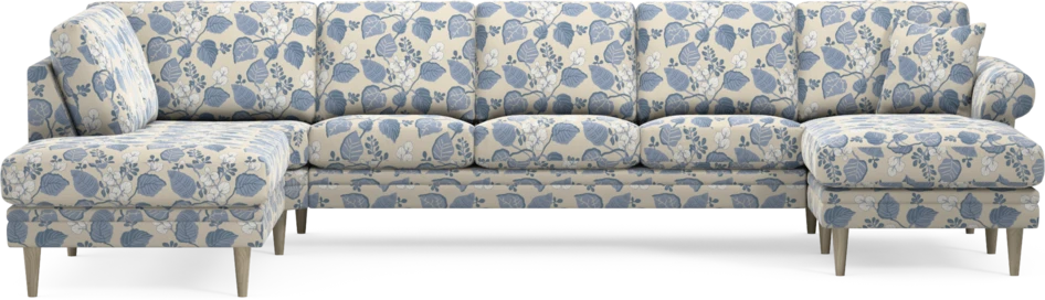 Eden - 3-sits soffa med divan vänster och schäslong höger - Flerfärgad