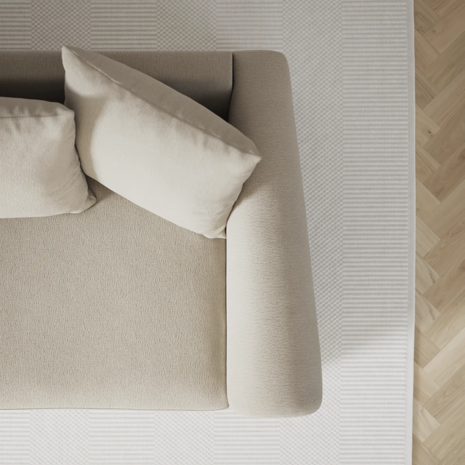 Town - 3-sits soffa med schäslong vänster - Grå