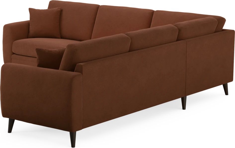 Eden - Hörnsoffa, 2,5+2,5-sits - Orange