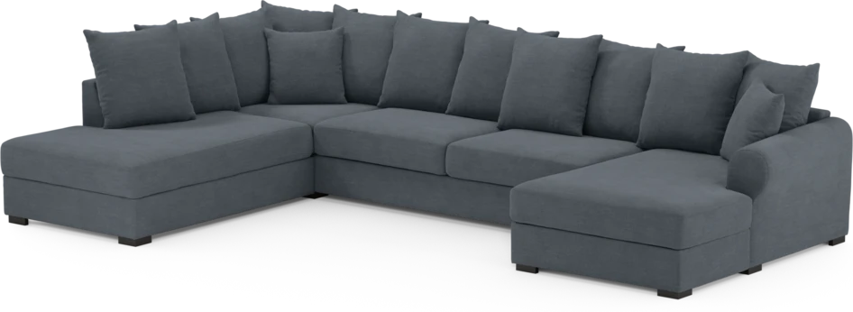 Town - 3-sits soffa med divan vänster och schäslong höger - Blå