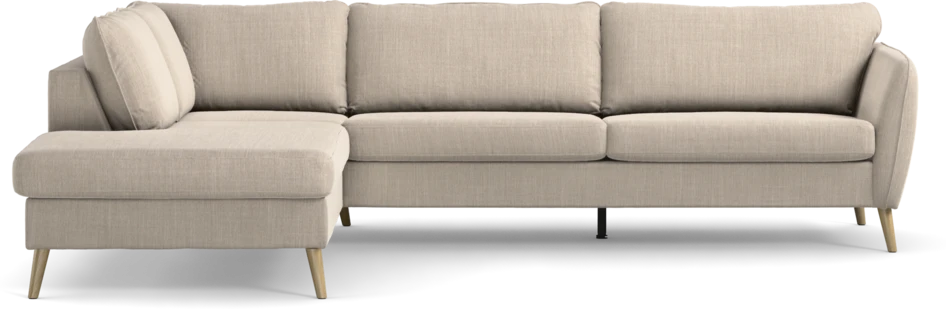 County - 2,5-sits soffa med divan vänster - Beige