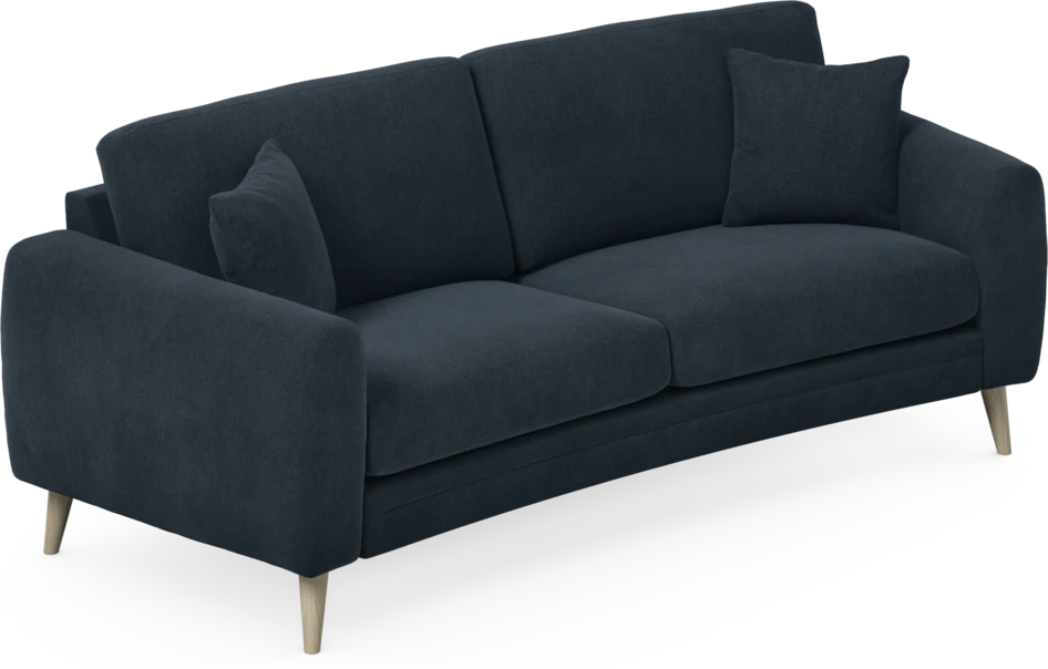 Eden - 2,5-sits soffa svängd - Blå