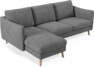 Madison Lux - 2-sits soffa med schäslong vänster - Vit