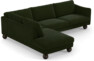 Madison - 3-sits soffa med divan vänster - Grön