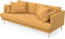 Harper - 3-sits soffa, hel dyna - Gul