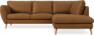 Madison - 2-sits soffa med divan höger - Brun