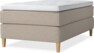 Delux Exclusive - Kontinentalsäng, enkelsäng 120 cm med bäddmadrass - Beige