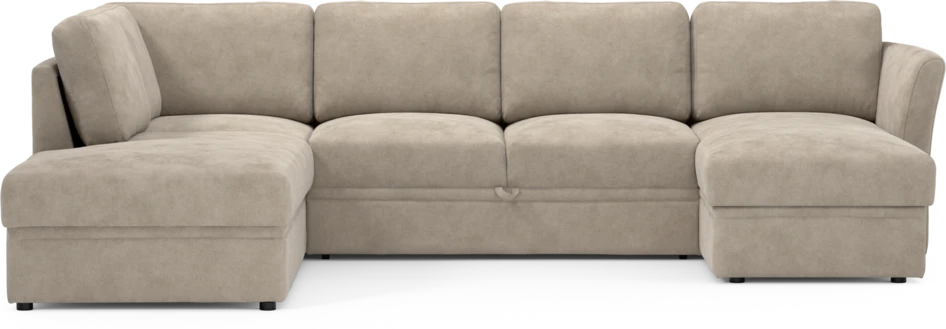 Öland - Bäddsoffa med divan vänster och schäslong höger - Beige