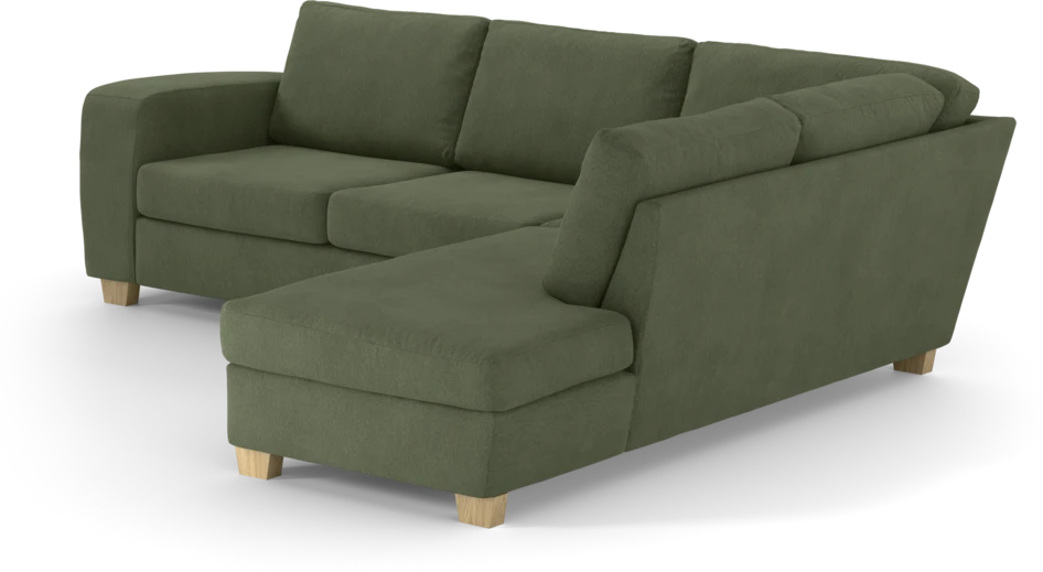 Friday - 2,5-sits soffa med divan höger - Grön