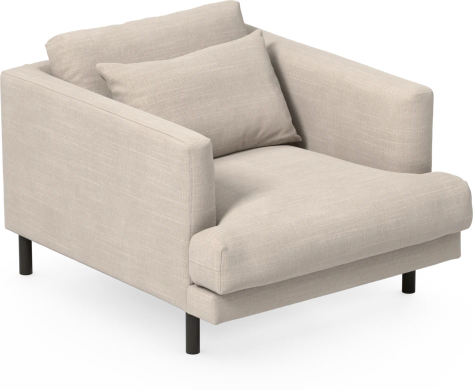 Harper - Fåtölj, 75 cm - Beige