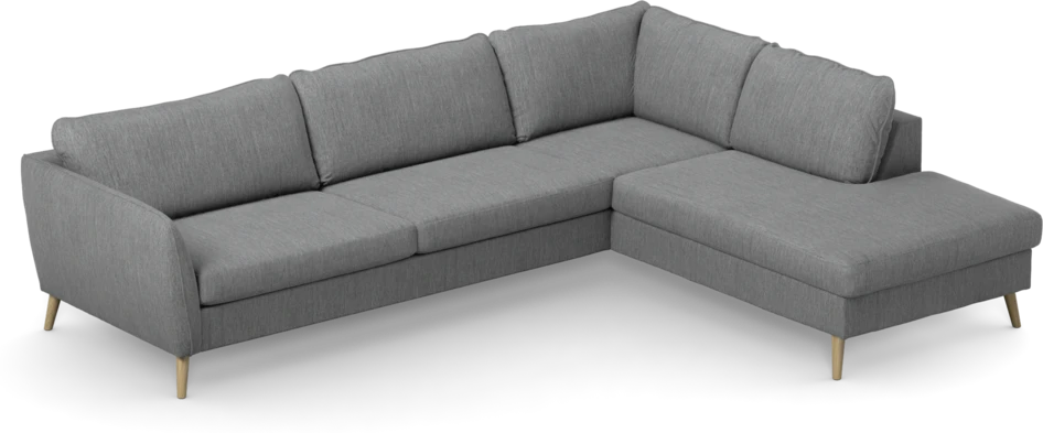 County - 2,5-sits soffa med divan höger - Grå