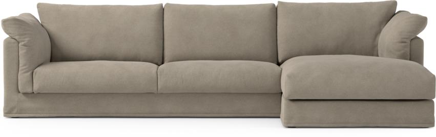 Cherrie Klädsel - Klädsel till 3-sits med schäslong höger - Beige