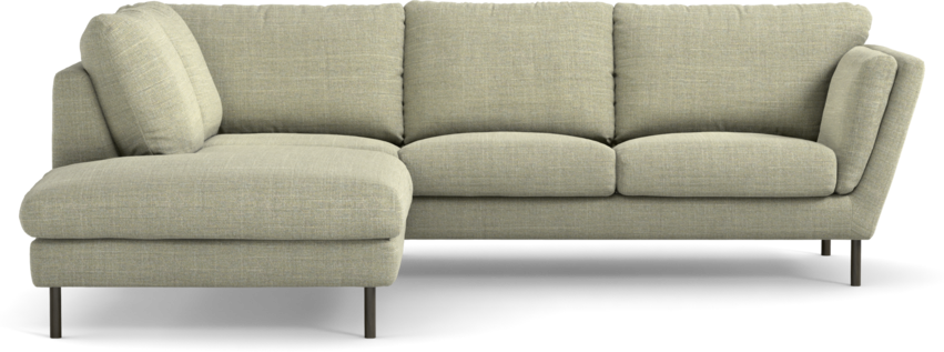 Madison Lux - 2-sits soffa med divan vänster - Grön