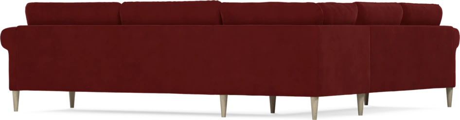Bridge - Hörnsoffa, 2+3-sits - Röd