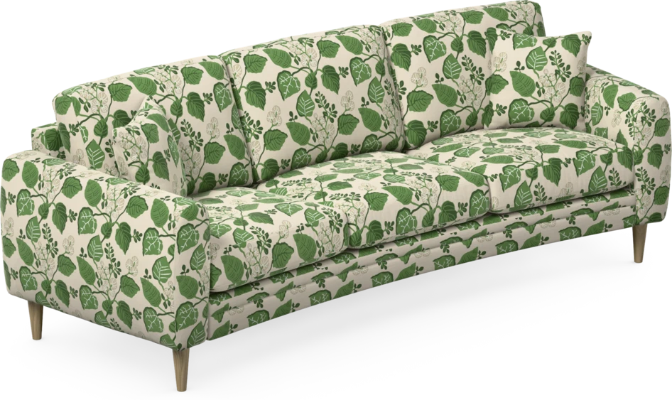 Eden - 3-sits soffa svängd - Flerfärgad