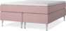 New York Supreme - Kontinentalsäng, dubbelsäng med bäddmadrass och sängben - Rosa