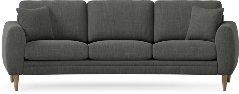 Eden - 3-sits soffa svängd - Grå