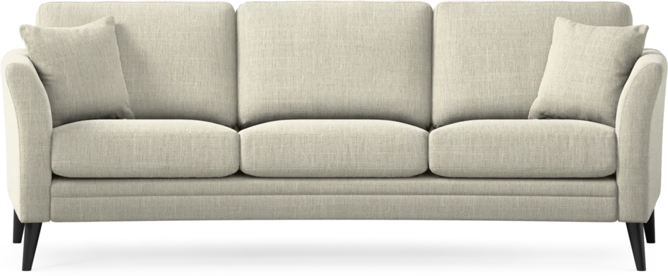 Eden - 3-sits soffa svängd - Beige