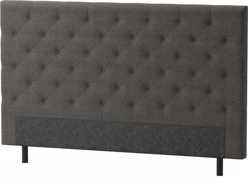 Delux Pikerad - Sänggavel, 90-210 cm - Grå