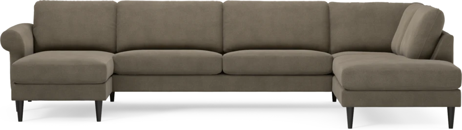 Bridge - 3-sits soffa med schäslong vänster och divan höger - Beige