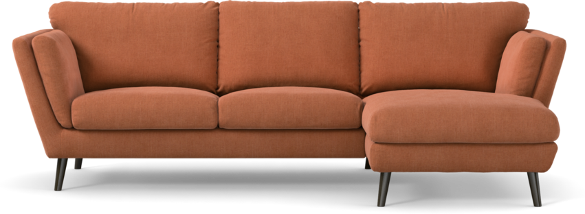 Madison - 2-sits soffa med schäslong höger - Orange