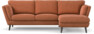Madison - 2-sits soffa med schäslong höger - Orange