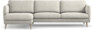 Madison Lux - 3-sits soffa med schäslong vänster - Vit