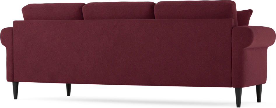 Eden - 3-sits soffa svängd - Röd
