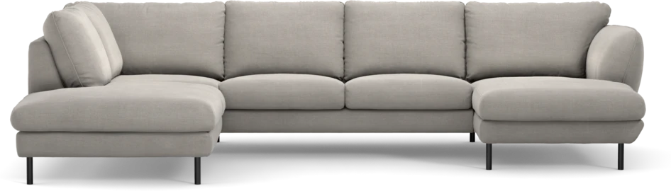 Madison - 2-sits soffa med divan vänster och schäslong höger - Grå