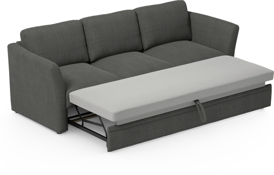 Öland - Bäddsoffa 3-sits, längsbäddad - Grå