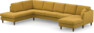 Eden - 3-sits soffa med divan vänster och schäslong höger - Gul