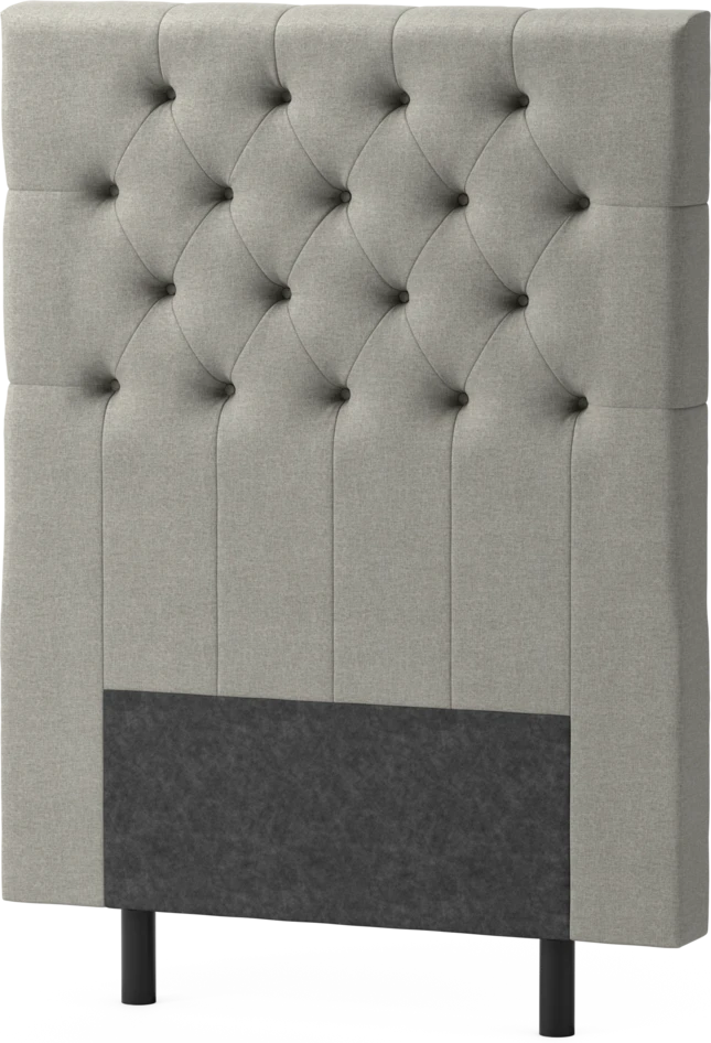 Delux Pikerad XL - Sänggavel, 90-210 cm - Grå