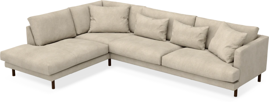 Harper - 3-sits soffa med divan vänster - Beige