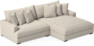 Rossi - 2-sits soffa med schäslong XL höger - Beige